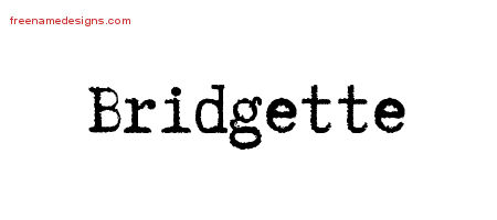 Typewriter Name Tattoo Designs Bridgette Free Download