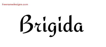 Calligraphic Stylish Name Tattoo Designs Brigida Download Free