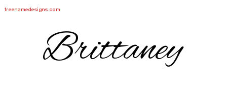 Cursive Name Tattoo Designs Brittaney Download Free