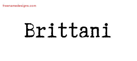 Typewriter Name Tattoo Designs Brittani Free Download