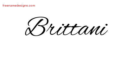 Cursive Name Tattoo Designs Brittani Download Free