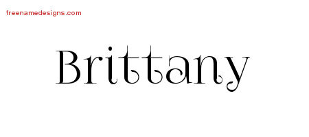 Vintage Name Tattoo Designs Brittany Free Download
