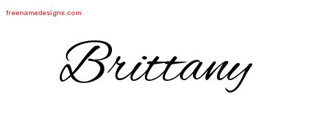 Cursive Name Tattoo Designs Brittany Download Free