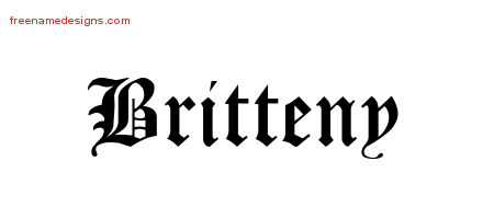 Blackletter Name Tattoo Designs Britteny Graphic Download Blackletter Name Tattoo Designs Britteny Graphic Download