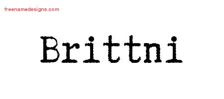 Typewriter Name Tattoo Designs Brittni Free Download