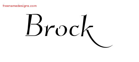 Elegant Name Tattoo Designs Brock Download Free