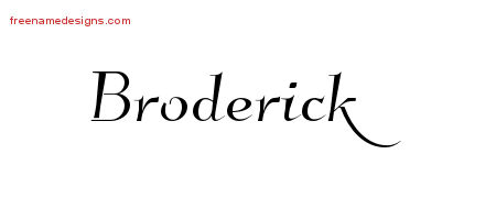 Elegant Name Tattoo Designs Broderick Download Free