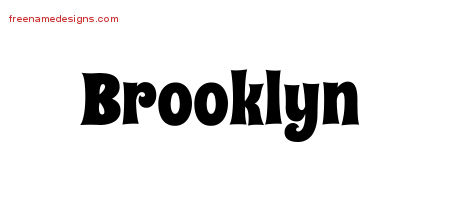 Groovy Name Tattoo Designs Brooklyn Free Lettering