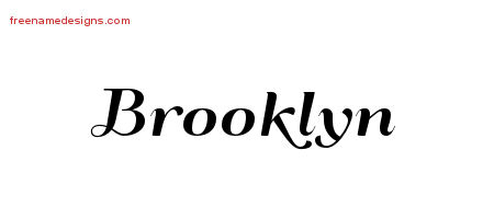 Art Deco Name Tattoo Designs Brooklyn Printable