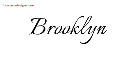Calligraphic Name Tattoo Designs Brooklyn Download Free