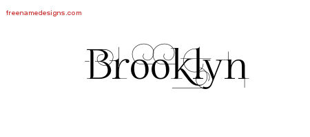 Decorated Name Tattoo Designs Brooklyn Free