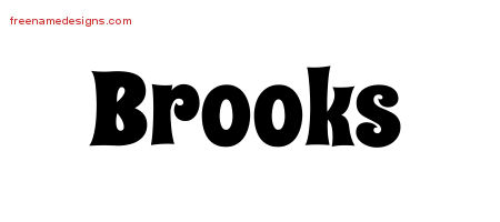 Groovy Name Tattoo Designs Brooks Free