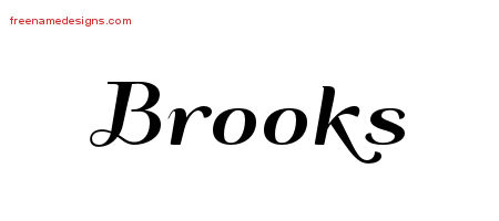 Art Deco Name Tattoo Designs Brooks Graphic Download