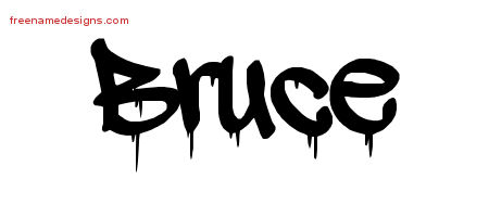 Graffiti Name Tattoo Designs Bruce Free
