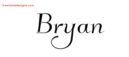 Elegant Name Tattoo Designs Bryan Download Free