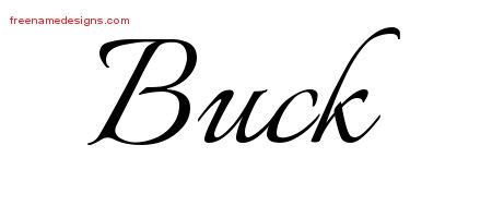 Calligraphic Name Tattoo Designs Buck Free Graphic