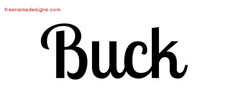 Handwritten Name Tattoo Designs Buck Free Printout