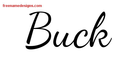Lively Script Name Tattoo Designs Buck Free Download