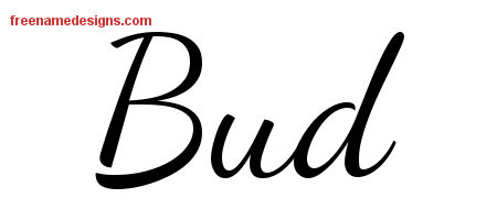 Lively Script Name Tattoo Designs Bud Free Download