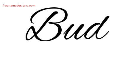 Cursive Name Tattoo Designs Bud Free Graphic