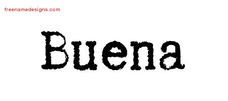 Typewriter Name Tattoo Designs Buena Free Download