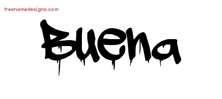 Graffiti Name Tattoo Designs Buena Free Lettering