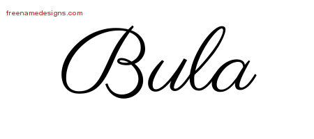 Classic Name Tattoo Designs Bula Graphic Download