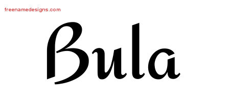 Calligraphic Stylish Name Tattoo Designs Bula Download Free