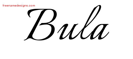 Calligraphic Name Tattoo Designs Bula Download Free