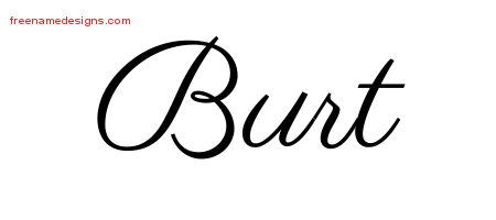 Classic Name Tattoo Designs Burt Printable