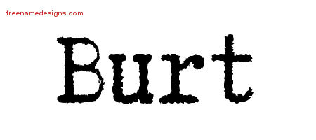 Typewriter Name Tattoo Designs Burt Free Printout