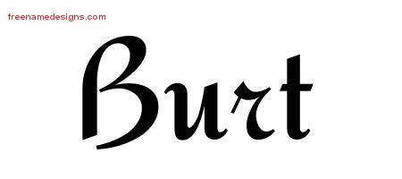 Calligraphic Stylish Name Tattoo Designs Burt Free Graphic