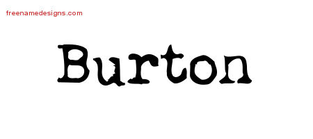 Vintage Writer Name Tattoo Designs Burton Free