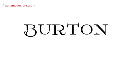 Flourishes Name Tattoo Designs Burton Graphic Download