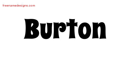Groovy Name Tattoo Designs Burton Free