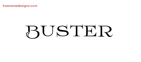 Flourishes Name Tattoo Designs Buster Graphic Download