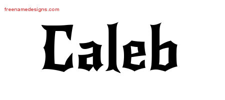 Gothic Name Tattoo Designs Caleb Download Free