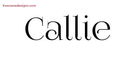 Vintage Name Tattoo Designs Callie Free Download