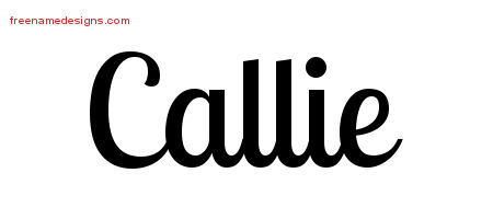 Handwritten Name Tattoo Designs Callie Free Download