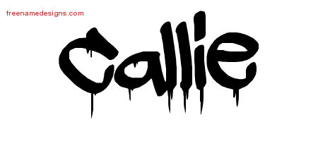 Graffiti Name Tattoo Designs Callie Free Lettering