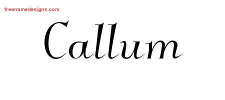 Elegant Name Tattoo Designs Callum Download Free