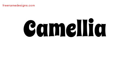 Groovy Name Tattoo Designs Camellia Free Lettering