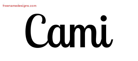 Handwritten Name Tattoo Designs Cami Free Download