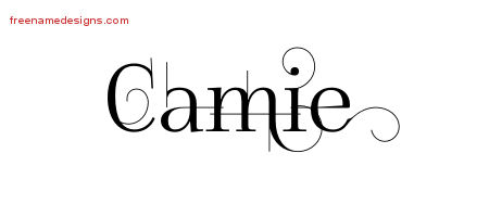 Decorated Name Tattoo Designs Camie Free