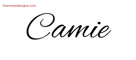 Cursive Name Tattoo Designs Camie Download Free