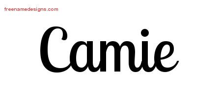 Handwritten Name Tattoo Designs Camie Free Download