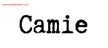 Typewriter Name Tattoo Designs Camie Free Download