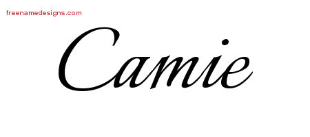 Calligraphic Name Tattoo Designs Camie Download Free