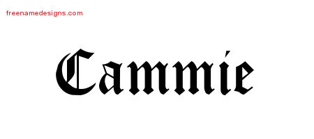 Blackletter Name Tattoo Designs Cammie Graphic Download