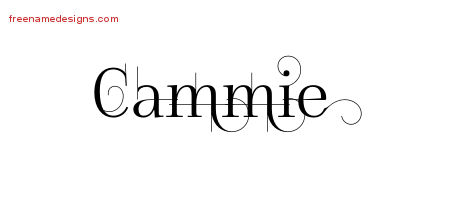 Decorated Name Tattoo Designs Cammie Free